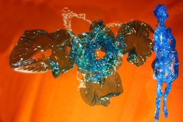 Sculpture titled "Out of the blue" by Jef, Original Artwork