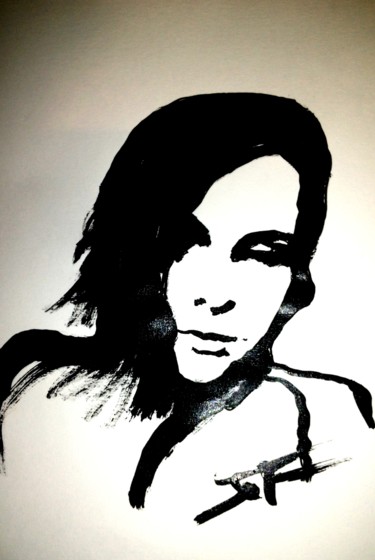 Drawing titled "Ingeborg" by Jef, Original Artwork, Ink