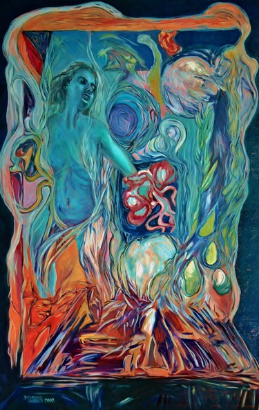 Painting titled "Transformação." by Jeferson Soares, Original Artwork, Oil