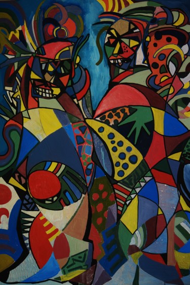 Peinture intitulée "Carnaval" par Jeferson Soares, Œuvre d'art originale, Acrylique