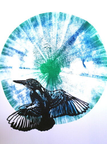 Отпечатки и Гравюры под названием "Aurora" - Jeff Andreotti, Подлинное произведение искусства, Линогравюры