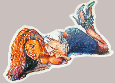 Картина под названием "The Abduction of Mi…" - Jeff Cornish, Подлинное произведение искусства, Масло