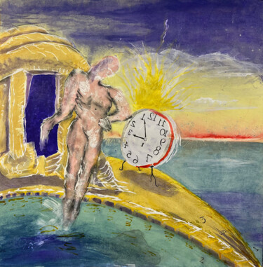 Malerei mit dem Titel "472-time-warp-2" von Jeff Engberg, Original-Kunstwerk, Tinte