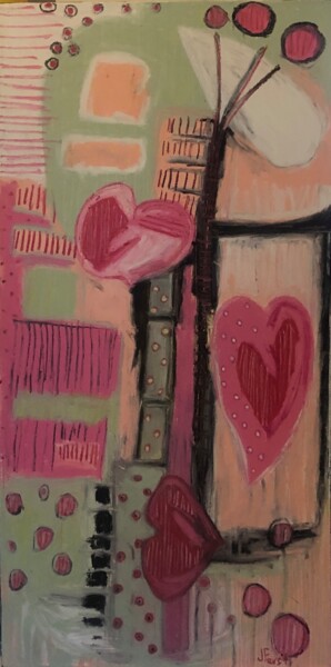 Pittura intitolato "To Be Loved By You" da Jeff Ferst, Opera d'arte originale, Olio Montato su Telaio per barella in legno