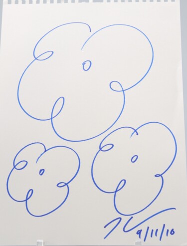 Рисунок под названием "FLOWERS" - Jeff Koons, Подлинное произведение искусства