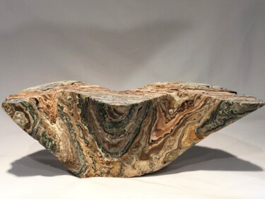 Sculpture titled "The Wave" by Jeff Rosenfeld, Original Artwork, Stone