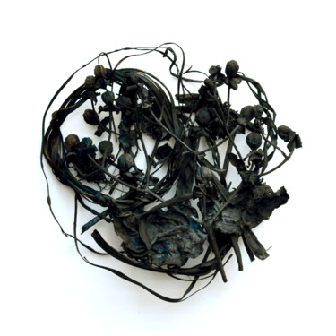 Sculpture intitulée "black-heart-1.jpg" par Jeff, Œuvre d'art originale, Bois