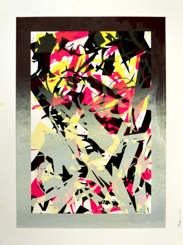 印花与版画 标题为“Brume d'automne” 由Jeff, 原创艺术品, 丝网印刷