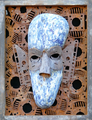 Sculpture titled "XERXES" by Jeff Mann, Original Artwork, Metals