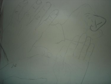 Drawing titled "Hand I" by Jeffrey Lukeski, Original Artwork