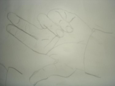 Drawing titled "Hand II" by Jeffrey Lukeski, Original Artwork
