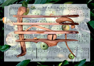 Arte digitale intitolato "Sonata" da Jeff Key, Opera d'arte originale, Fotomontaggio