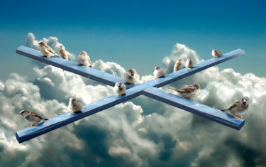 Цифровое искусство под названием "Bird Songs" - Jeff Key, Подлинное произведение искусства, Фотомонтаж