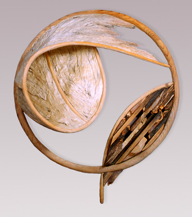 Sculpture intitulée "Vessel #54—Timbre" par Jeff Key, Œuvre d'art originale, Bois