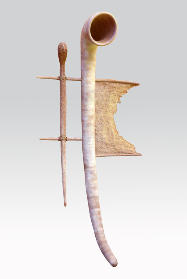Escultura intitulada "leeward.jpg" por Jeff Key, Obras de arte originais, Madeira