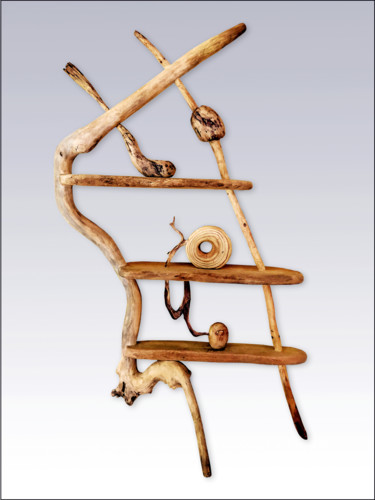Скульптура под названием "Vessel #88—Cantata" - Jeff Key, Подлинное произведение искусства, Дерево