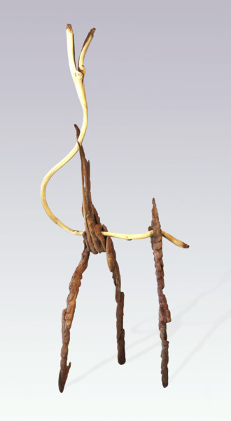 Skulptur mit dem Titel "Vessel #90—Pending" von Jeff Key, Original-Kunstwerk, Holz