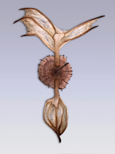 Vessel #92—Locus Escultura titulada "Vessel #92—Locus" por Jeff Key, Obra de arte original, Madera