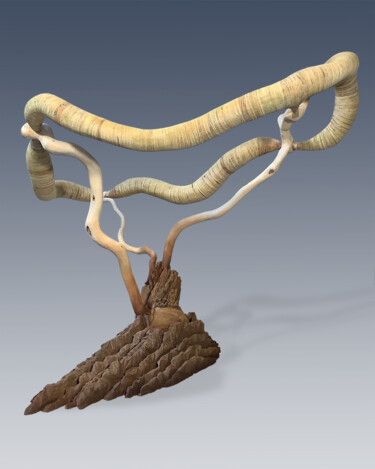 Скульптура под названием "Vessel #94—Harbinge…" - Jeff Key, Подлинное произведение искусства, Дерево