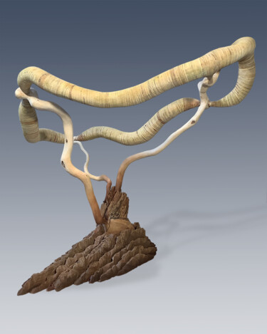 Vessel #94—Harbinger (View 2) Sculpture titled "Vessel #94—Harbinge…" by Jeff Key, Original Art, Wood
