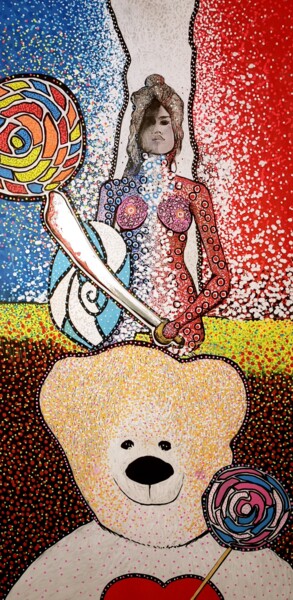 Pintura titulada "Tchic-tchic ou la m…" por Jeffos, Obra de arte original, Acrílico
