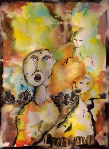 Painting titled "' Hate leads Nowher…" by Jeff Roland, Original Artwork, Ink