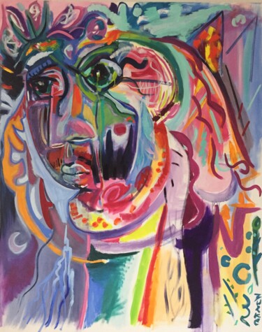 Картина под названием "Amor Fati" - Jeffry Burke, Подлинное произведение искусства, Масло Установлен на Деревянная рама для…