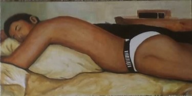 Painting titled "Il Dort Encore - He…" by Jeff Sterling, Original Artwork, Oil