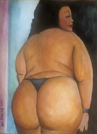 Painting titled "BBW-Temptress Soft…" by Jeff Sterling, Original Artwork, Oil