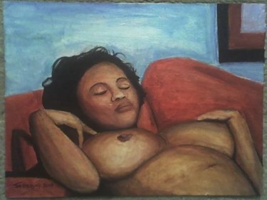 Painting titled "BBW-Sleeping Beauty…" by Jeff Sterling, Original Artwork, Oil