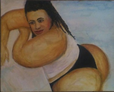 Painting titled "BBW -Big Sexy Domin…" by Jeff Sterling, Original Artwork, Oil
