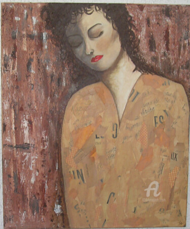 Painting titled "tristesse.jpg" by Jeffy, Original Artwork, Acrylic