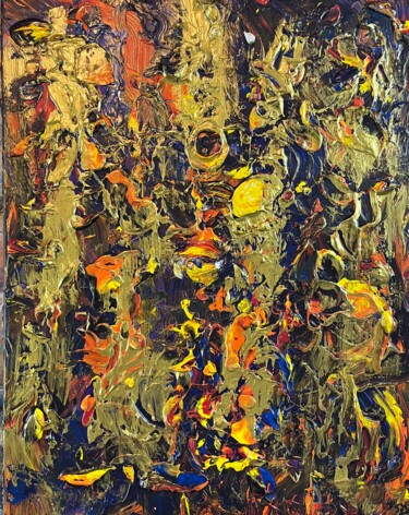 Картина под названием "Connection" - Jehan Bassigny, Подлинное произведение искусства, Акрил Установлен на Деревянная рама д…