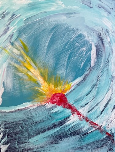 Peinture intitulée "Fécondation" par Jehan Bassigny, Œuvre d'art originale, Acrylique
