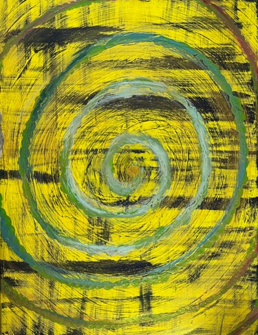 Peinture intitulée "Voie Serpentine" par Jehan Bassigny, Œuvre d'art originale, Acrylique Monté sur Châssis en bois