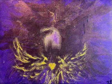 Картина под названием "Le Cerf Amour" - Jehan Bassigny, Подлинное произведение искусства, Акрил Установлен на Деревянная рам…