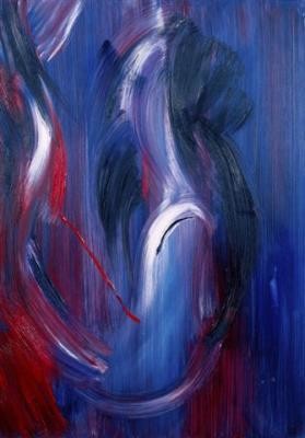 Painting titled "zifna (dance)" by Marco Brown, Original Artwork