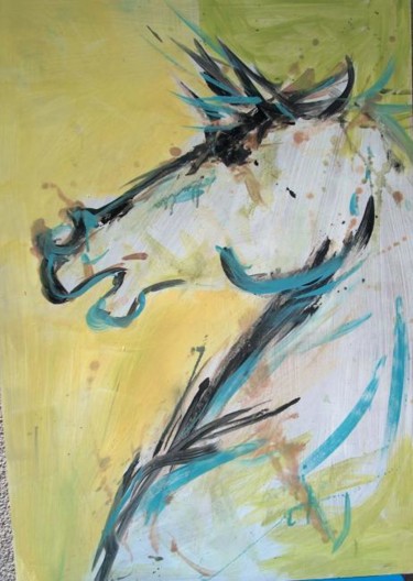 Painting titled "horse3" by Jelena Dabic, Original Artwork