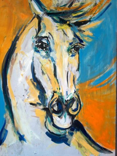 Painting titled "Horse2" by Jelena Dabic, Original Artwork