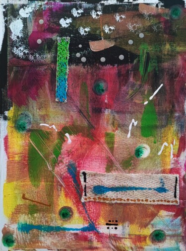 Картина под названием "Intuition" - Jérémy Magnanou (Jemy-Art), Подлинное произведение искусства, Акрил Установлен на Деревя…
