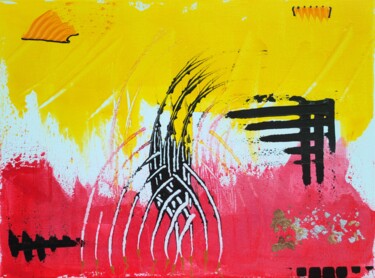 Картина под названием "Opposition solaire" - Jérémy Magnanou (Jemy-Art), Подлинное произведение искусства, Акрил Установлен…