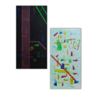 Peinture intitulée "Harmonies colorées" par Jérémy Magnanou (Jemy-Art), Œuvre d'art originale, Acrylique Monté sur Châssis e…