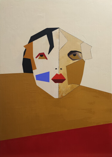 Painting titled "Volte-Face" by Jérémy Magnanou (Jemy-Art), Original Artwork, Acrylic Mounted on Wood Stretcher frame