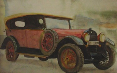 Pittura intitolato "car" da Jena Polak, Opera d'arte originale