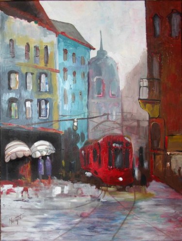 Malarstwo zatytułowany „tramwaj” autorstwa Jena Polak, Oryginalna praca