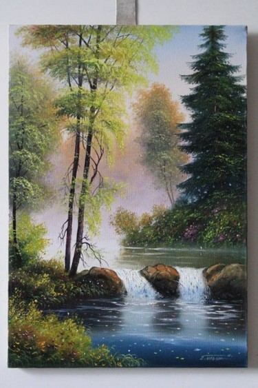 Картина под названием "" В лесу "" - Jenius, Подлинное произведение искусства