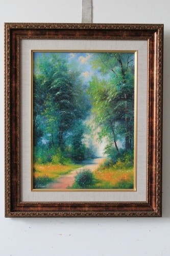 Картина под названием "" На лесной тропинк…" - Jenius, Подлинное произведение искусства