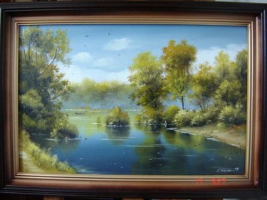Картина под названием "" Донские берега "" - Jenius, Подлинное произведение искусства