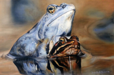 Painting titled "The Mating" by Jennie Smallenbroek, Original Artwork, Oil