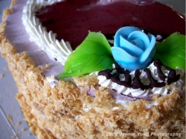 Photography titled "Blueberry Cheesecake" by Jennie Yuen, Original Artwork